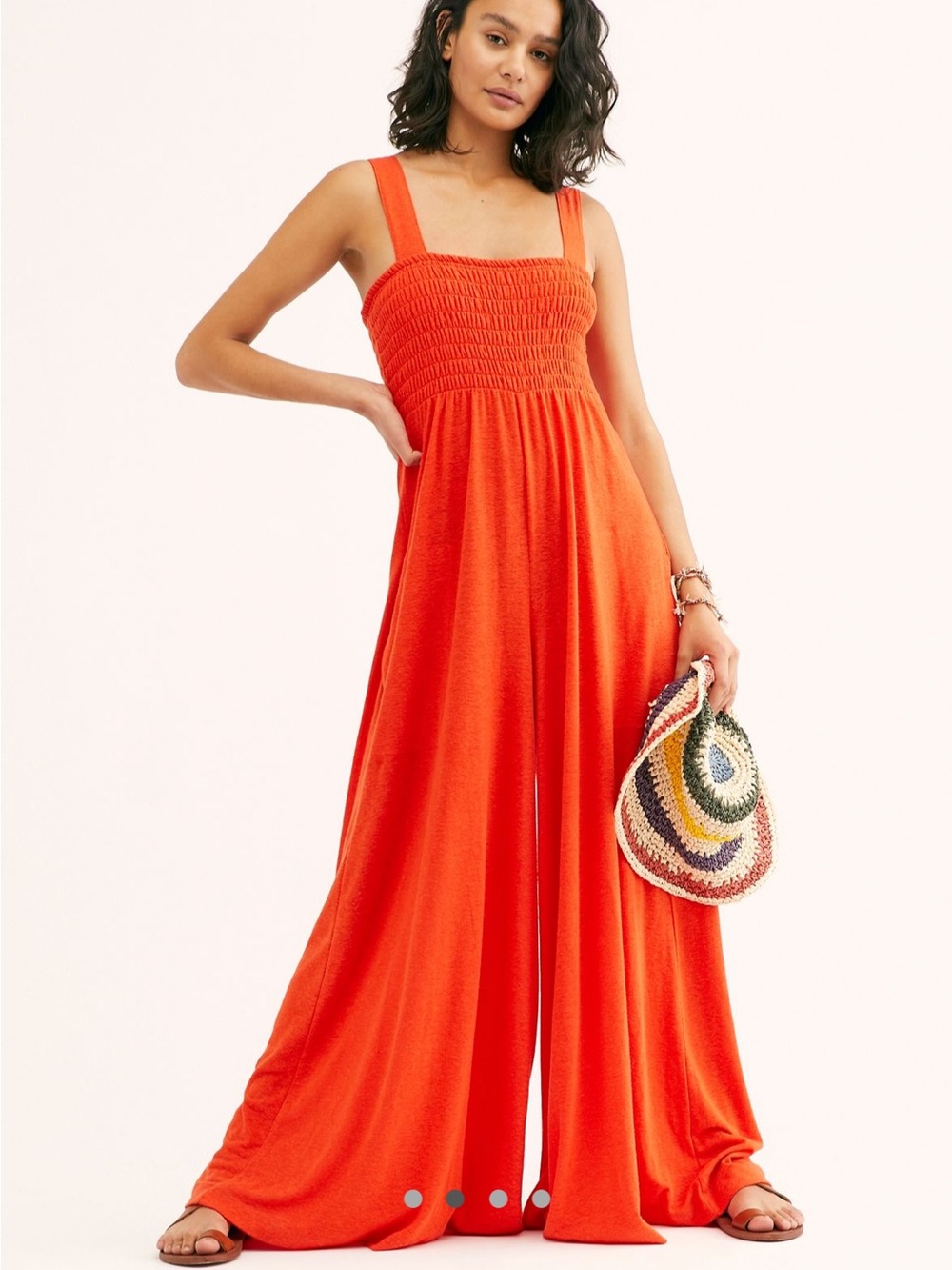 Free People Beach Homecoming Jumper in Rome Red